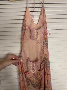 knit summer maxi dress Soleil Knit And Mesh Halter Maxi Dress / Cream | MESHKI